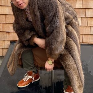 Vintage long fur coat